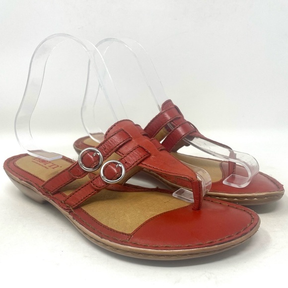 Born Sandal W51967 Red Womens 8 - Picture 2 of 8